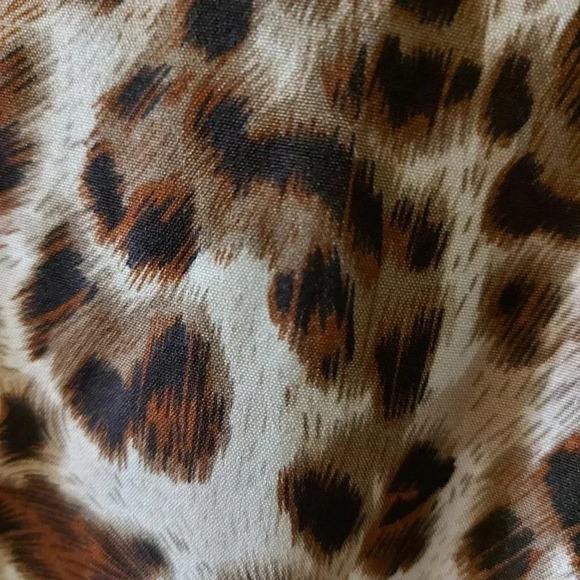 Plushe | Leopard Print Flounced  Sleeve Maxi Dress - Plus Size - Picture 12 of 14